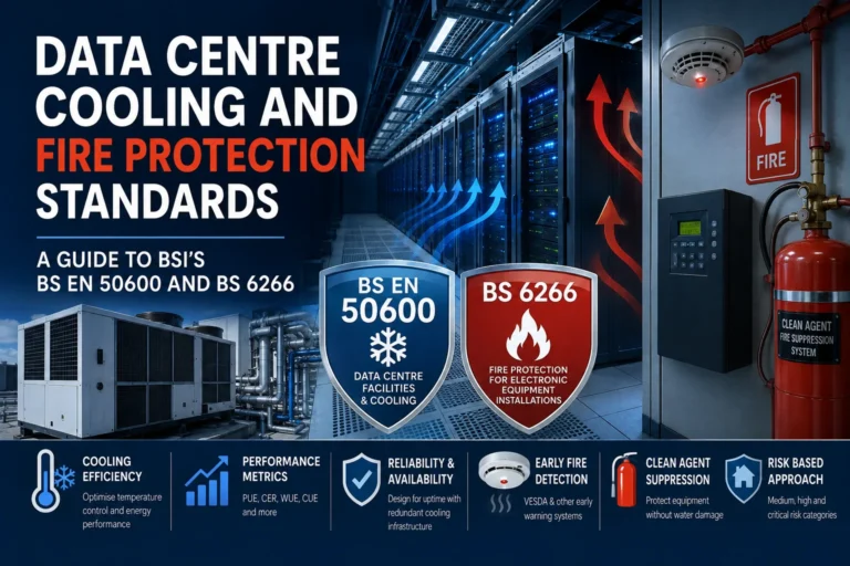 Data Centre Cooling and Fire Protection Standards: A Guide to BSI’s BS EN 50600 and BS 6266