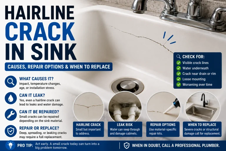 Hairline Crack in Sink: Causes, Repair Options, and When to Replace It
