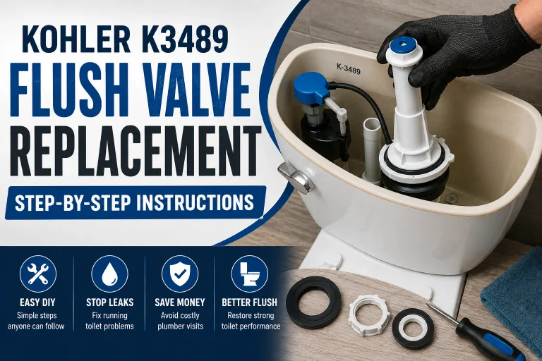 Kohler K3489 Flush Valve Replacement Instructions
