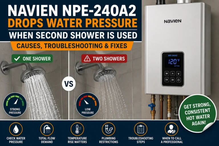 Navien NPE-240A2 Loses Pressure With Second Shower