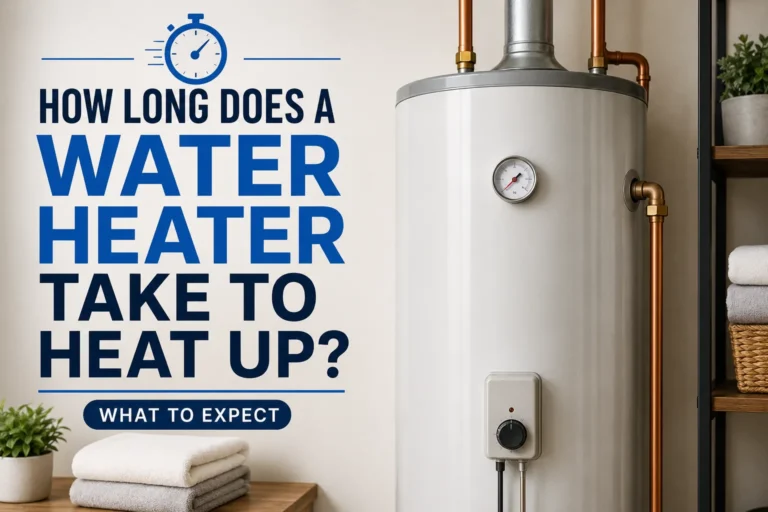 Residential water heater actively heating water