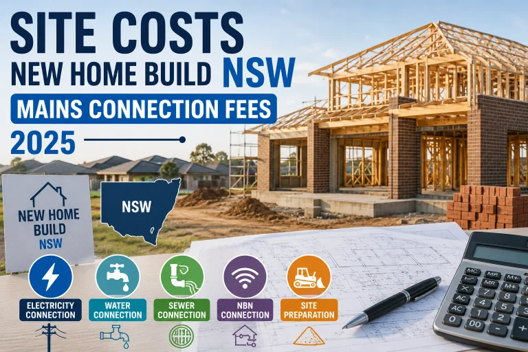 Site Costs for a New Home Build in NSW: Mains Connection Fees 2025