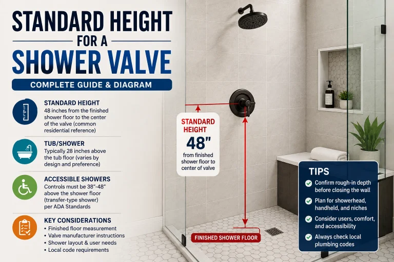 Standard Height for a Shower Valve: Complete Guide