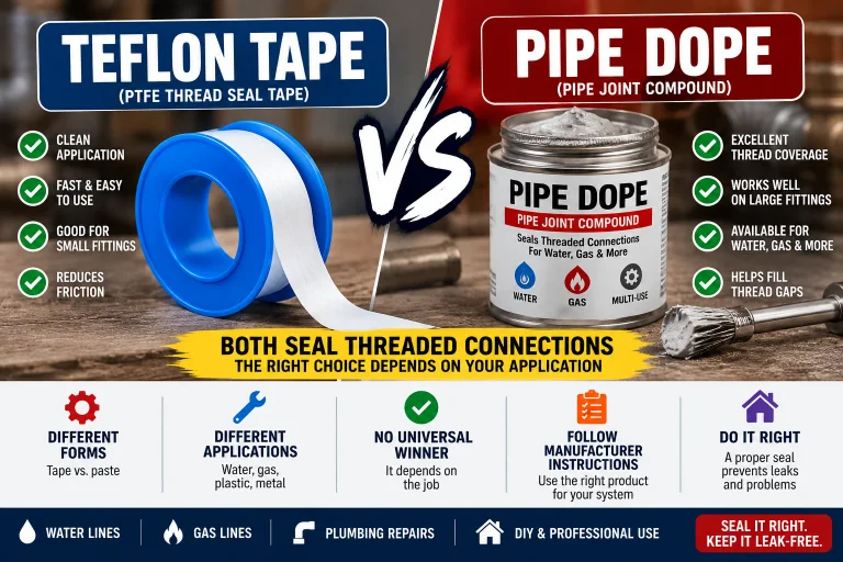 Teflon Tape vs Pipe Dope: Which Should You Use?